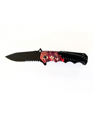 COLTELLO TATTICO ROSSO/NERO