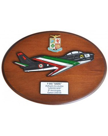 CREST AERONAUTICA MILITARE AEREI F-86E SABRE LANCERI NERI CAMERI 1958-