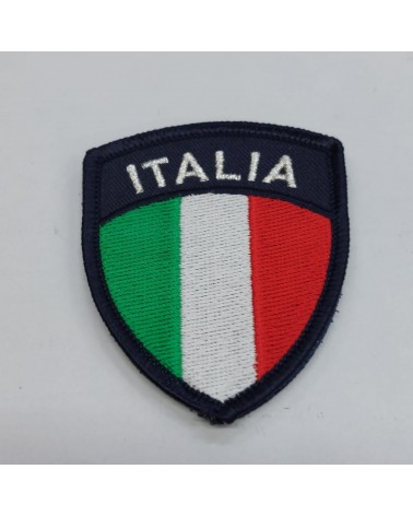 SCUDETTO ITALIA RICAMATO BLU